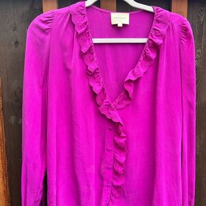 Sezane Rosine Silk Blouse